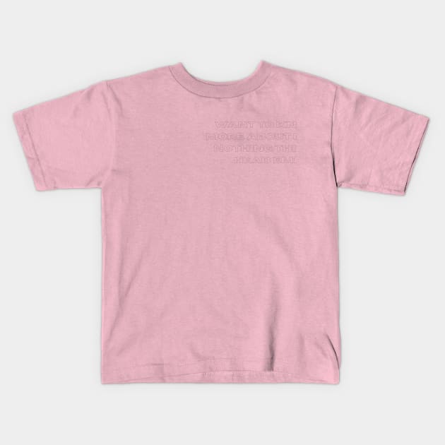 head empty Kids T-Shirt by Poe Kappa Monster